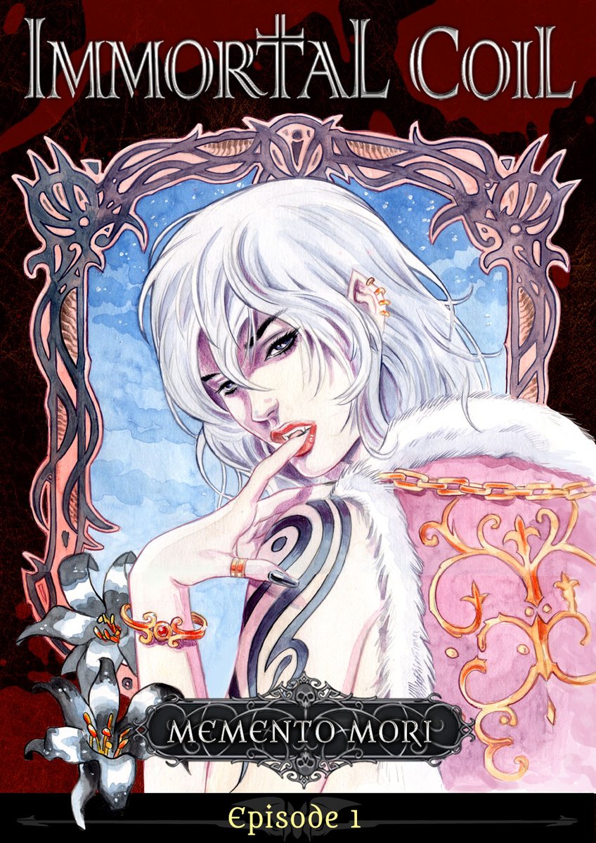 Stunningly beautiful over  from the first episode of the upcoming Immortal Coil: Memento Mori webtoon.  

🖤🖤🖤
Join our Discord: discord.gg/YNDwUEqFmQ

#nft #RPG #GAMES #gamefi #blood #vampires #videogame #immortal #ARPG #webtoon #manga #anime