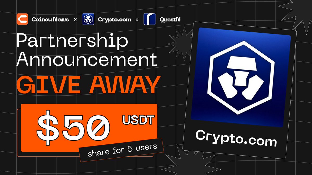 Coincuofficial's tweet photo. 🎎 $50 QuestN Campaign Series 1: Coincu x https://t.co/1ZPs9mmEM6 🎎

𝐏𝐫𝐢𝐳𝐞:
🎁 $50 USDT share 5 Registered users, $10 Each
📤 Claim by BEP20 wallet

📋 𝑻𝒂𝒔𝒌𝒔: 
✅Retweet tweet
✅Sign up & KYC https://t.co/sGBPkfCFpx 
✅Proof 1: Submit your KYC-ed Email
✅Proof 2: Submit your Profile & Settings (Screenshot)

📝 Enter Here https://t.co/nnlhUpnwxP 

🚫 Be sure to use the link https://t.co/sGBPkfCFpx (On the web) referral code d8bqn6j6jb (On the app) to join our event.

📆Ends: July 31

Ｌｕｃｋ ｆｏｒ Ａｌｌ 

#Coincu #Giveaway