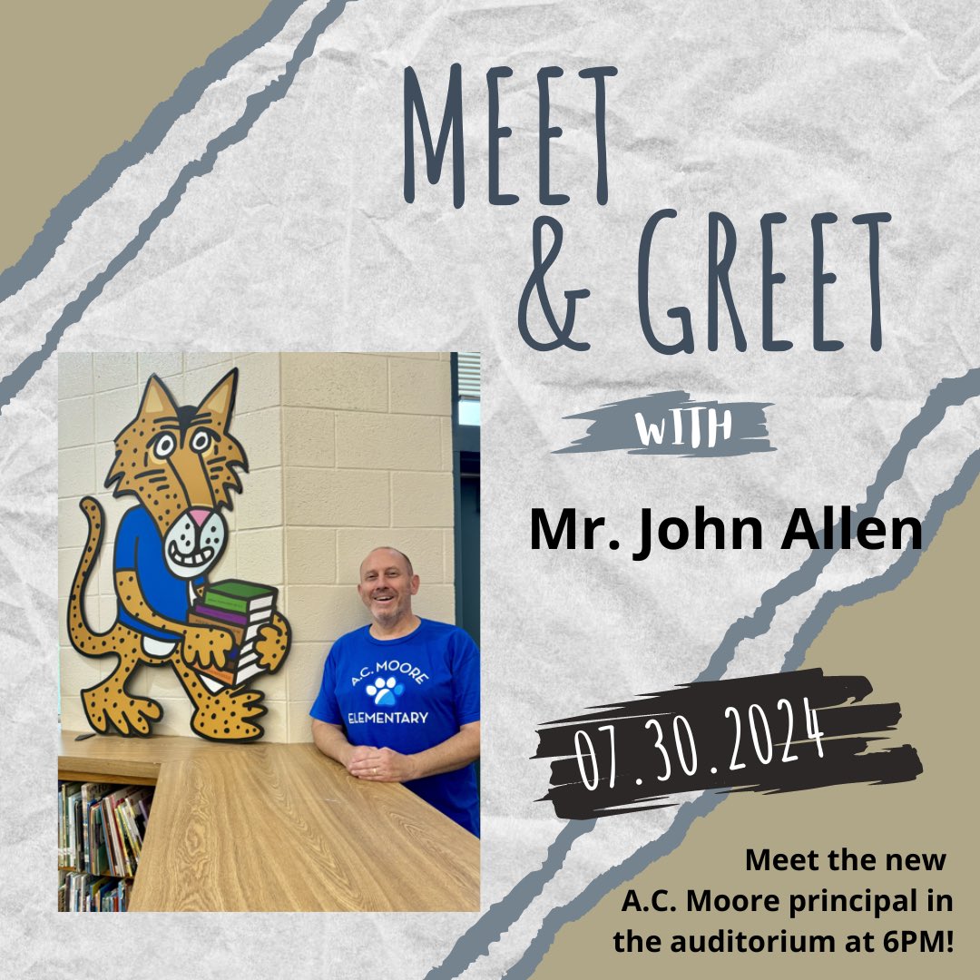 Come meet our new principal, Mr. John Allen.