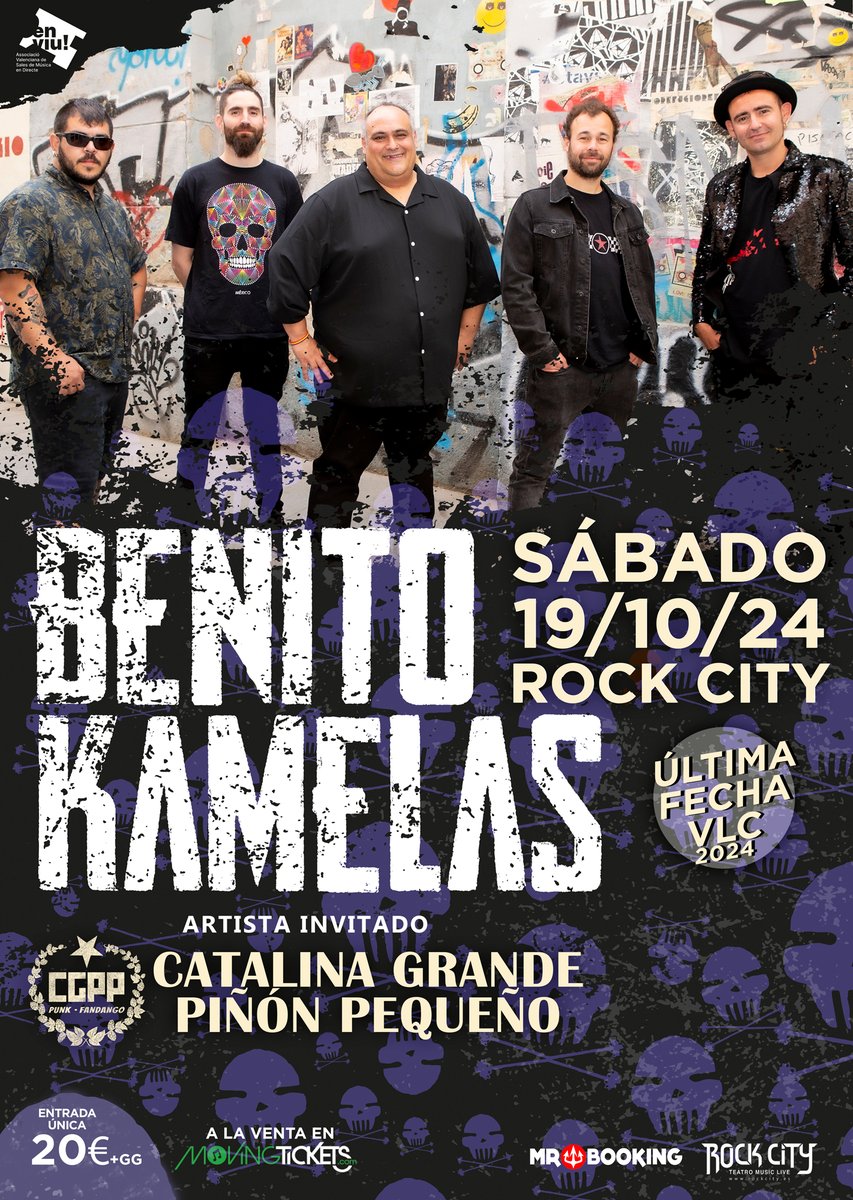 Maldito_Records's tweet photo. ⚡️El sábado 19 de octubre, @Benitokamelasof  y #CatalinaGrandePiñónPequeño estarán compartiendo escenario en un concierto único en @salarockcity , #Valencia.
No te pierdas esta gran noche ‼️ 
Entradas ya disponibles en la web oficial de @movingtickets 👇
https://t.co/bCgb1AeiOS https://t.co/LJsNBDCb1l