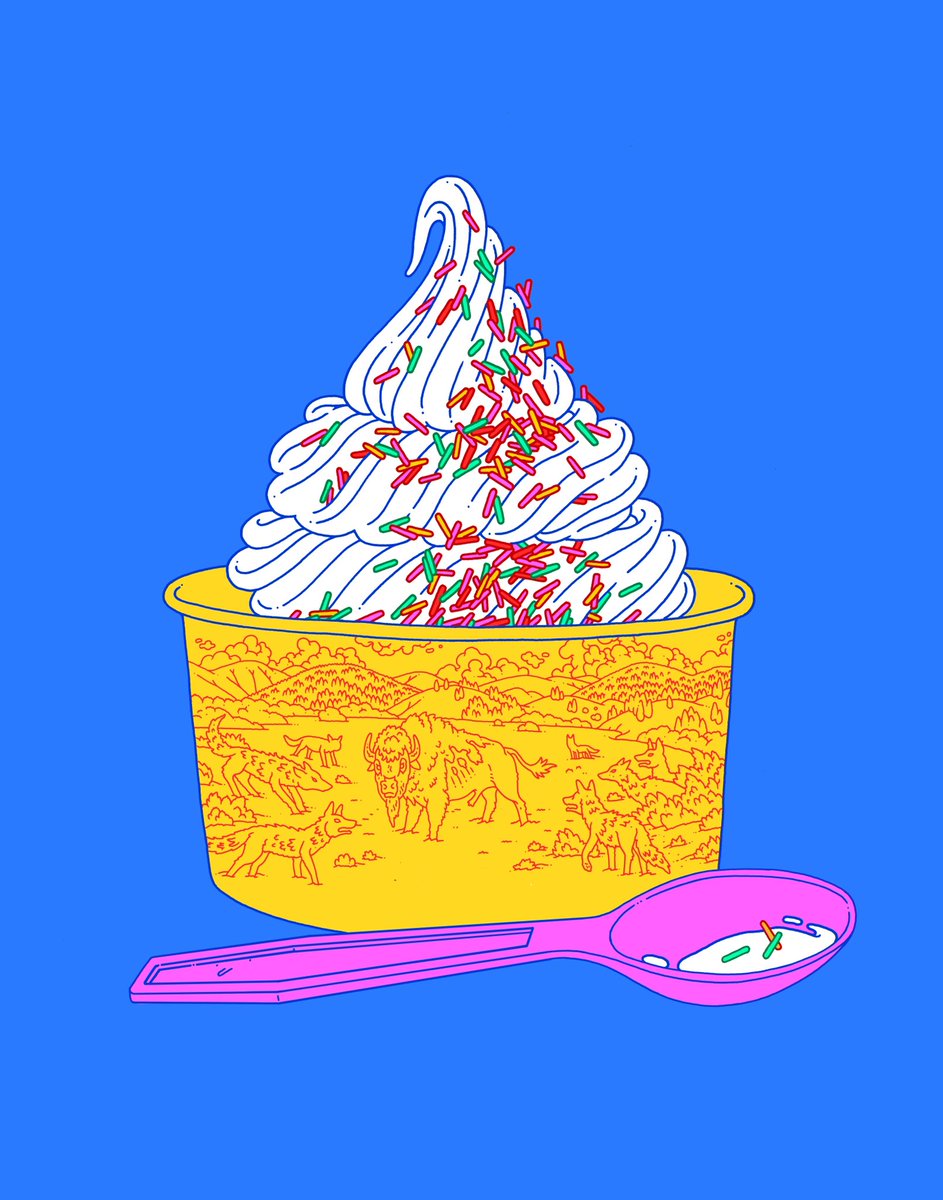 Pour It On. 2024. 

#ericnyquist #drawing #softserve #food