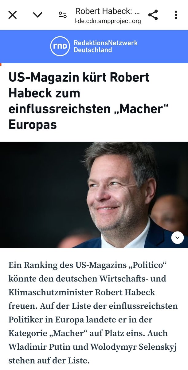 So nämlich! Von <a href="/_FriedrichMerz/">Friedrich Merz</a> war unter den TOP 100 nicht einmal die Rede! Wir sollten unsere kleinkarierte Innensicht mal aufgeben und achten wer wirklich was kann! #Habeck!