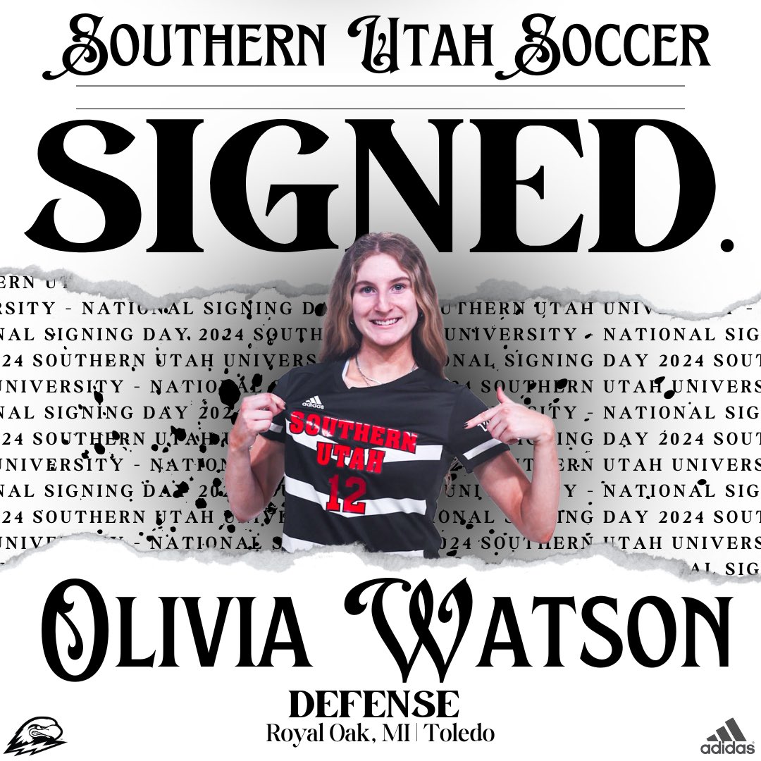 SUUSoccer's tweet photo. Welcome to the family! @olivia_watson71 

🗞️: https://t.co/bueLLtjlze

⚡️ 3X Club National Champion
⚡️ 4 years at University of Toledo

#TBirdNation ⚡️ #RaiseTheHammer https://t.co/7O4UBIvCbw