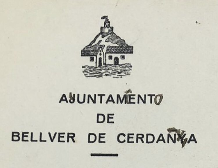 Coses curioses que et trobes investigant a l’Arxiu Comarcal de Cerdanya…Capçalera d’una correspondència adreçada des de l’Ajuntament de Bellver de Cerdanya al seu homòleg de Puigcerdà, amb data del 7 d’octubre de 1939.