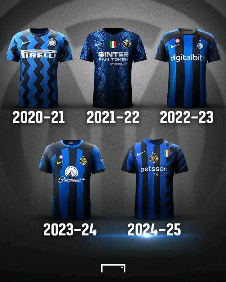 zonainteristi_'s tweet photo. 👕 Jersey home Inter dalam 5 tahun terakhir. Mana yg paling bagus?

📸 #Goal https://t.co/MEEaWf08BE
