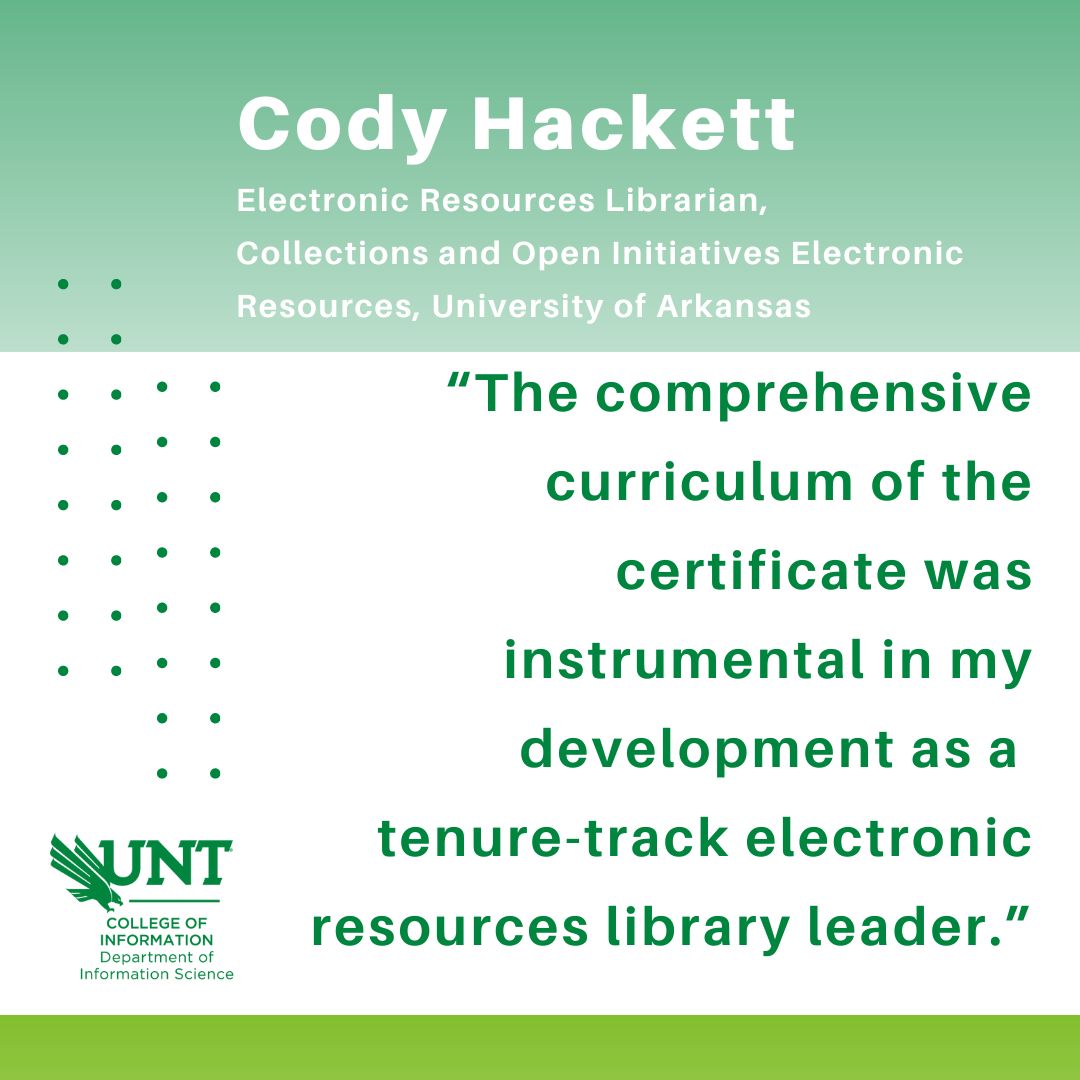 The Digital Curation and Data Management Graduate Academic Certificate (GAC) prepares students for the emerging digital curation and data management workforce. Find more information on our website: buff.ly/3Lb2Ejx