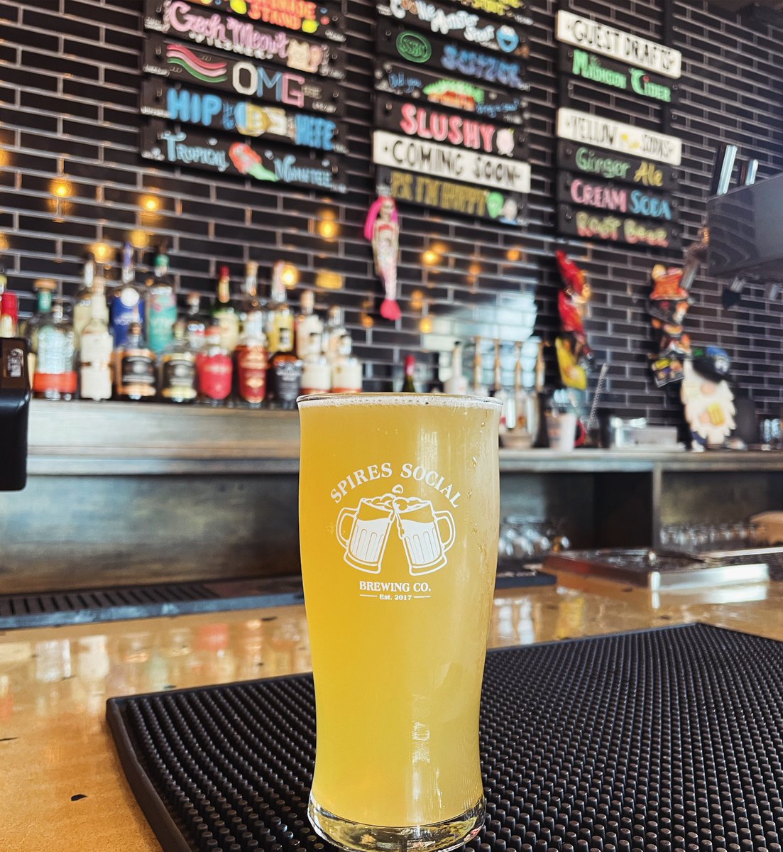 SpiresSocial's tweet photo. Feeling hoppy about this situation! Taproom open 3-10, Happy hour 3-6, and the Kitchen is open 4-8! ☺️
•
•
•
#hoppylife #beerlife #beerinspires #cbusbrewery #cbusaletrail #beerstagram #columbusliving #craftbeer https://t.co/GbXyuRQNAz