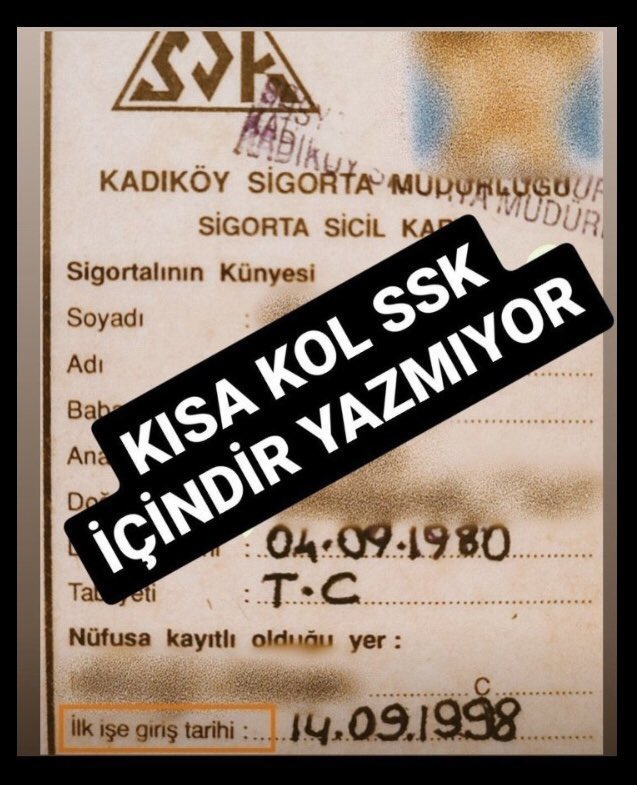 ERGiN 34 (@ergistanbul) on Twitter photo E-Devlet sisteminde görünen
"4A Tescil Başlangıç"tarihi; "Hizmete Başlama Tarihi" olarak kabul edilmelidir
Srkn -Mlk ⁉️
Tam sigorta hakkımız verilsin
Sayın
<a href="/RTErdogan/">Recep Tayyip Erdoğan</a>
<a href="/eczozgurozel/">Özgür Özel</a>
<a href="/gamzetascier/">Gamze ŞENGEL TAŞCIER</a>
<a href="/RTEdijital/">Erdoğan Dijital Medya</a>
<a href="/fethigurer/">Ömer Fethi Gürer</a>
<a href="/UlviYonter/">Dr.İzzet Ulvi YÖNTER</a>
#StajÇıraklıkSigortasıSgkBaşlangıcıOlsun E-Devlet sisteminde görünen
"4A Tescil Başlangıç"tarihi; "Hizmete Başlama Tarihi" olarak kabul edilmelidir
Srkn -Mlk ⁉️
Tam sigorta hakkımız verilsin
Sayın
<a href="/RTErdogan/">Recep Tayyip Erdoğan</a>
<a href="/eczozgurozel/">Özgür Özel</a>
<a href="/gamzetascier/">Gamze ŞENGEL TAŞCIER</a>
<a href="/RTEdijital/">Erdoğan Dijital Medya</a>
<a href="/fethigurer/">Ömer Fethi Gürer</a>
<a href="/UlviYonter/">Dr.İzzet Ulvi YÖNTER</a>
#StajÇıraklıkSigortasıSgkBaşlangıcıOlsun