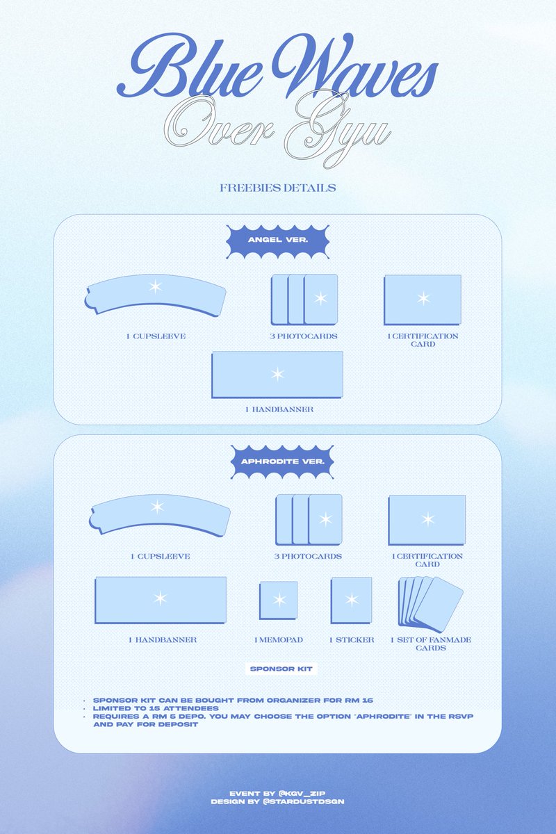𝘝𝘪𝘳𝘵𝘶𝘢𝘭 𝘈𝘯𝘨𝘦𝘭 𝘒𝘪𝘮 𝘎𝘺𝘶𝘷𝘪𝘯 
      ✩°｡⋆⸜ ☁️
        — 2024 Kim Gyuvin birthday event

🗓️ 24th August 2024
⏰ 1 PM - 5 PM 
📍 Ben Gong’s Tea &amp; Dessert, Lalaport KL

RSVP: forms.gle/bReb7qhfiD6fTa…

#BluewavesoverGyu #virtualangelKGV_MY #ZB1 #KIMGYUVIN