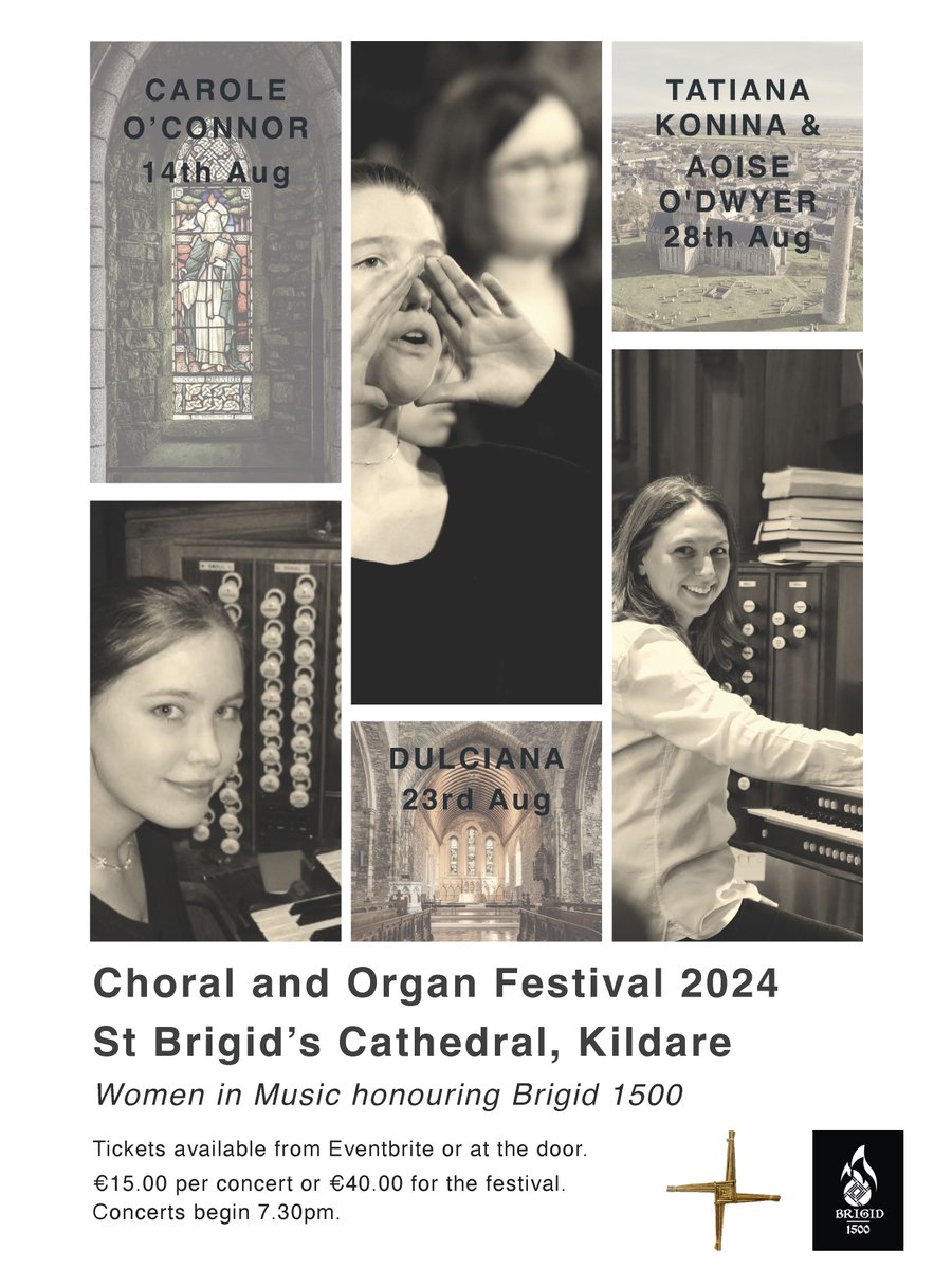 Kildare Choral and Organ Festival celebrates Brigid 1500

The 2024 Kildare Choral and Organ Festival, which takes place in St Brigid’s Cathedral from the 14th to 28th August, will mark Brigid 150 with a range of performances from acclaimed women musicians in Ireland.