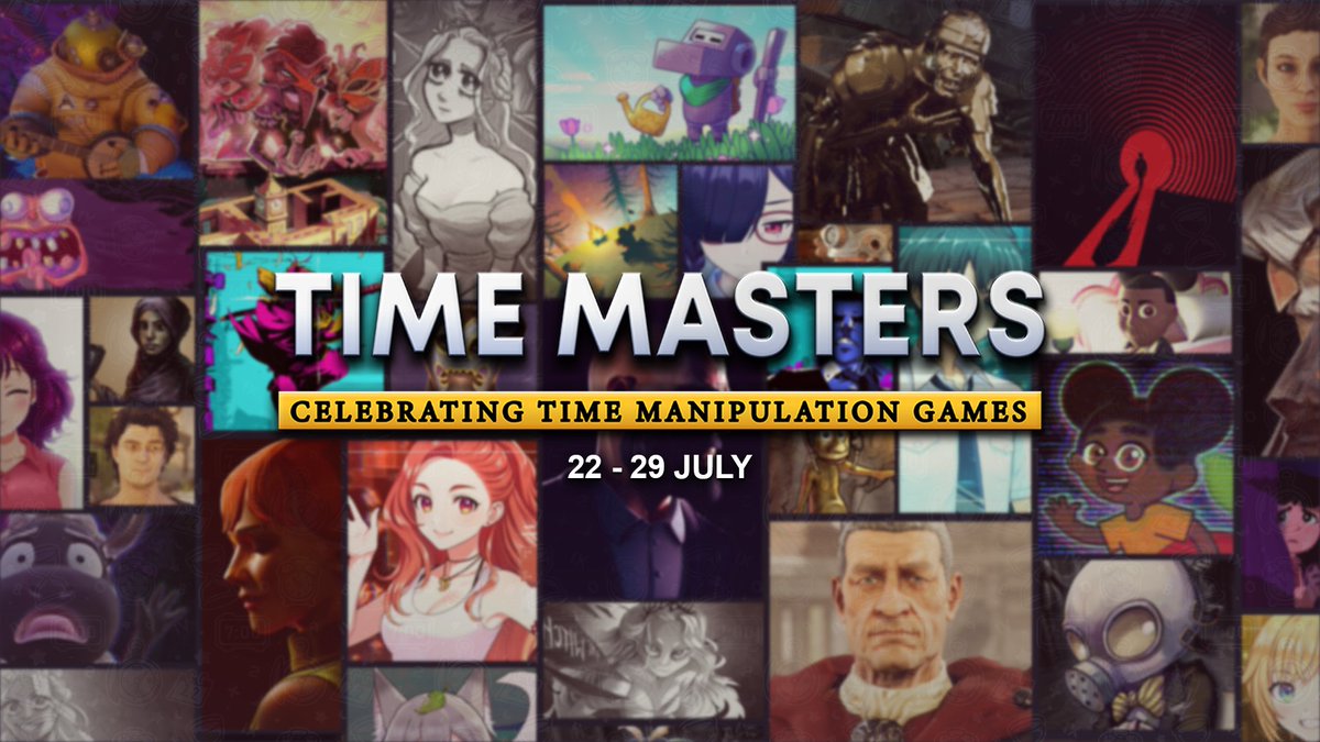 🕰️ IT’S TIME! The #TimeMasters Fest organized by Bright Gambit on Steam is LIVE!

🎮 Over 100+ Games
🌎 Time Manipulating games where you bend, race, and travel through time!
🏷️ Steam Sale from July 22nd - 29th

Hope you find something "time" worthy 😉 👇
store.steampowered.com/curator/449687…