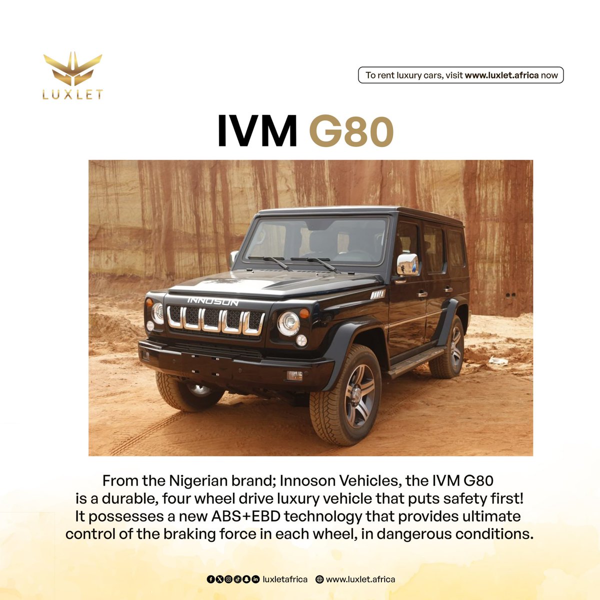 luxletafrica's tweet photo. Would you buy a Nigerian-made luxury car?
Let us know in the comments!
#luxlet #luxury #carsoflagos #madeinnigeria #nordmotion #ivm #bennieautos #kamalaharris #triclown #leak #akpabio #Kamala2024 #Biden https://t.co/sYsu18Tvmm