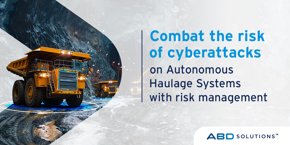 ABDSolutionsHQ's tweet photo. Autonomous Haulage Systems (AHS) boost mining safety and efficiency. However, they present new risks to cyberattacks. Effective security design is crucial from implementation. Explore key cybersecurity risk management concepts here: https://t.co/7CR21m7UgI https://t.co/V8MuW0sRau
