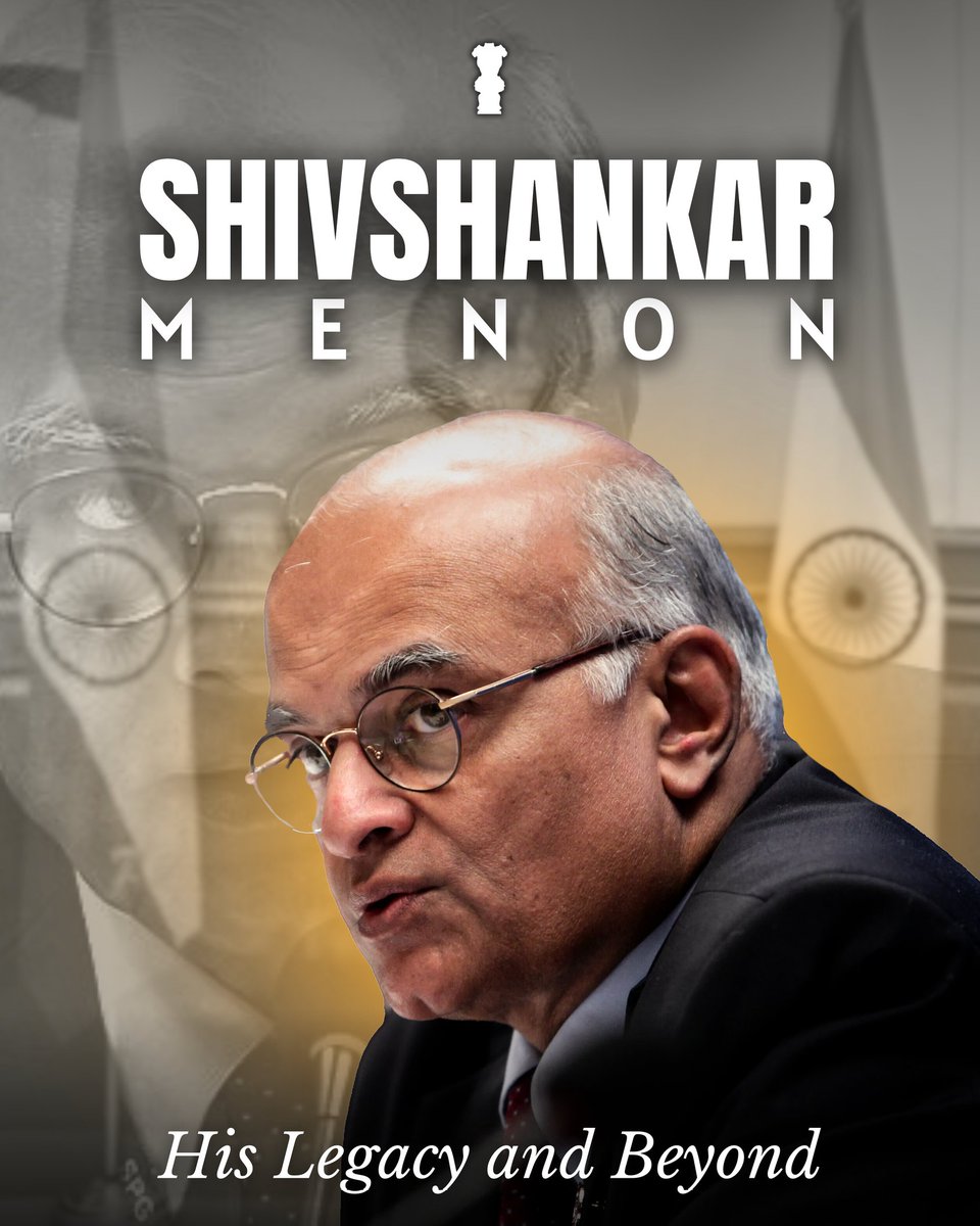 CoveringMea's tweet image. Shri @ShivshankaMenon is widely recognised as one of India’s most skilful #diplomats. His impressive career as a civil servant began in 1972; Shri Menon later acquired key positions in handling crucial diplomatic engagments with #China and #Pakistan.