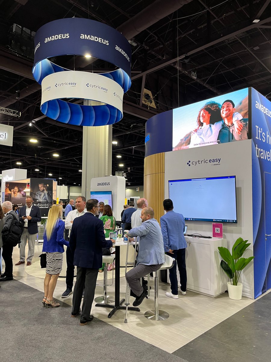 AmadeusITGroup's tweet photo. Have you met our team at #GBTAConvention24 yet? Stop by booth #4333 and see what all the buzz is about in corporate travel. 🤝 #ItsHowTravelWorks https://t.co/YJF992vxTm