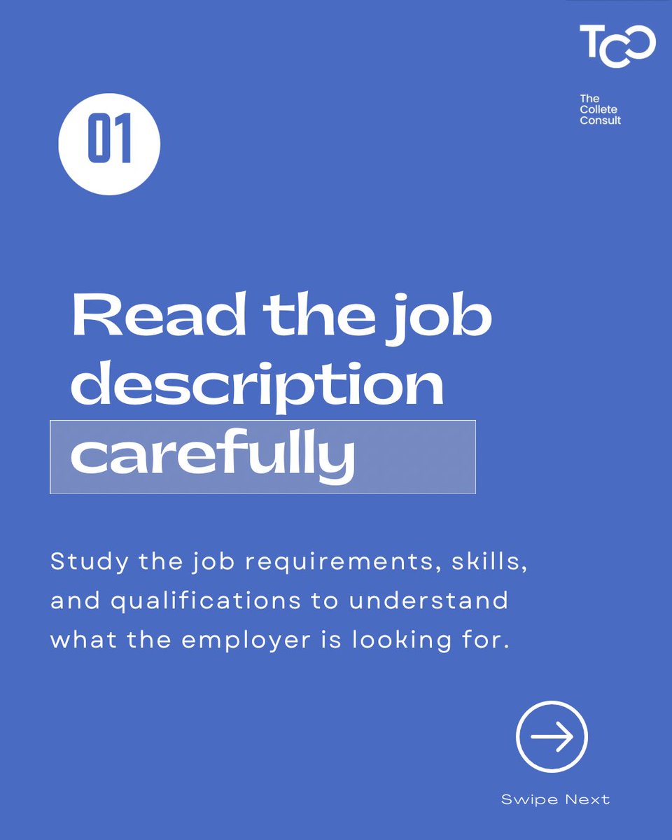 Collete_Consult's tweet photo. Keep your CV concise and easy to read, ideally no more than 2 pages.

By following these tips, you can create a tailored CV that showcases your relevant skills and experience, increasing your chances of getting noticed by the hiring manager. https://t.co/LsB8FBNrd3