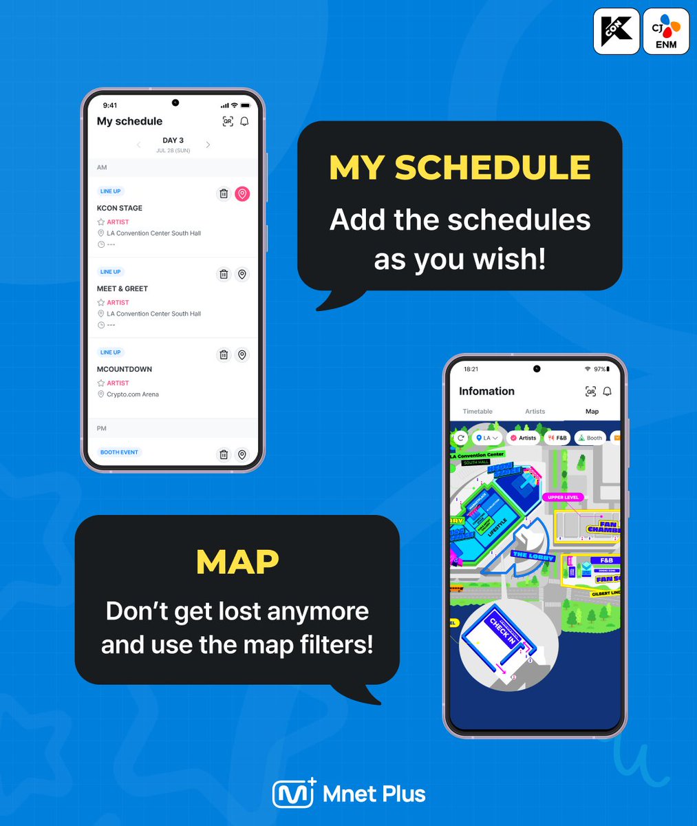 mnetplus's tweet photo. [#KCONLA2024] #PlusCON has been updated!

For KCONers who want to enjoy KCON more conveniently, we’ve updated PlusCON, the official KCON on-site app!

Install the PlusCON APP and get ready for KCON!
👉https://t.co/INsR53IXP5

@KCON_official @kconusa https://t.co/iidXq8dZc2