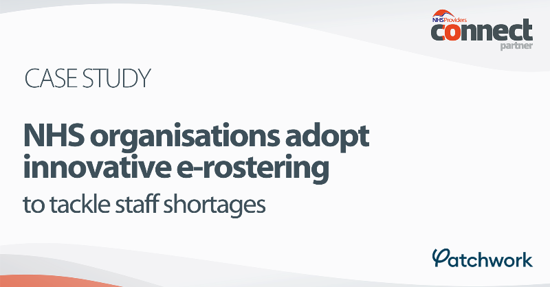 NHSProviders's tweet photo. How can NHS organisations adopt e-rostering to tackle staff shortages?

Our partner @heypatchwork's new case study shares how they collaborated with two trusts to implement an innovative, data-led rostering system that provides dynamic staffing.

Learn more! 👇