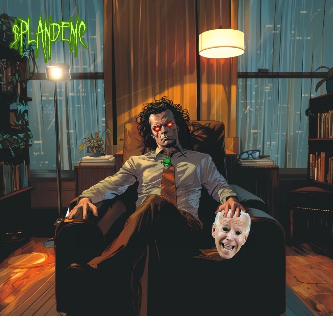 PlandemicInc's tweet photo. Could it be? #BidenMask #Plandemc 💉💥 @solana https://t.co/BWjQTiiSYi