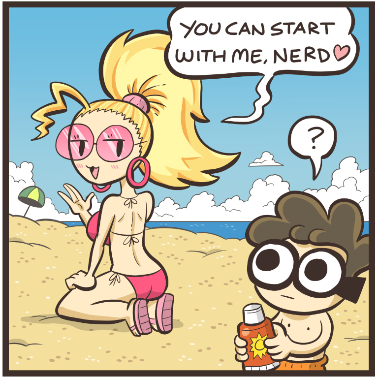 MarkoRaassina's tweet photo. New Nerd and Jock episode! Queen is seducing Nerd? Read it early:
https://t.co/hzWVBor0JB https://t.co/joFTHRuX5t