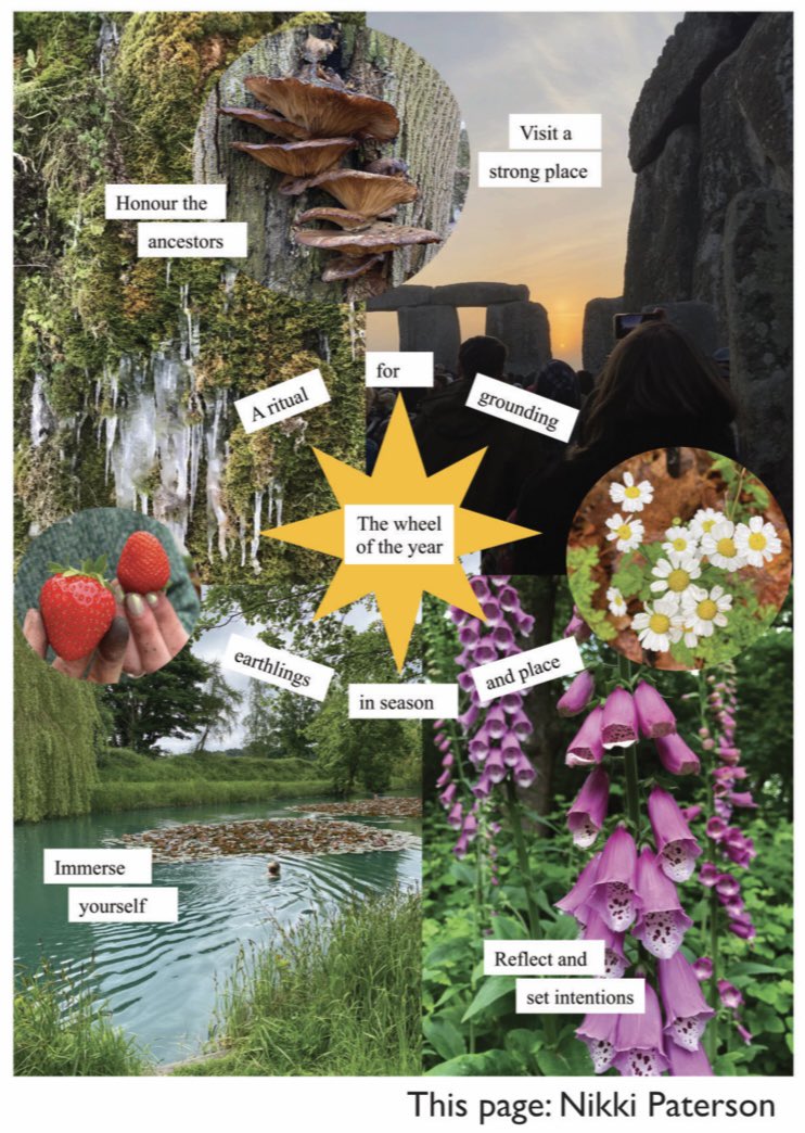 niktheearthling's tweet photo. Had great fun collaging about seasonal rituals and connection 🌞🍂 for the Anthropo-zine - a collaborative project led by Joshua Sammy to celebrate the research underway @AnthropoceneBio https://t.co/B5a6Kw0fut