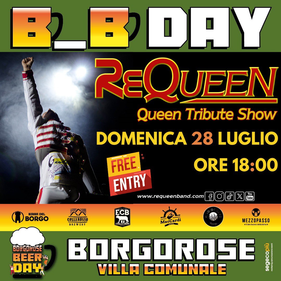 Requeen_tribute's tweet photo. Amici e fan dei REQUEEN,
ecco gli appuntamenti di questa settimana😍:
⭐ 25 Luglio - Pontinia (LT)
⭐ 27 Luglio - Vallecorsa (FR)
⭐ 28 Luglio - Borgorose (RI)
⭐ 29 Luglio - San Felice Circeo (LT)
#requeentributeshow #queen #music #tributeband #Italy https://t.co/nvcVjf2z0i