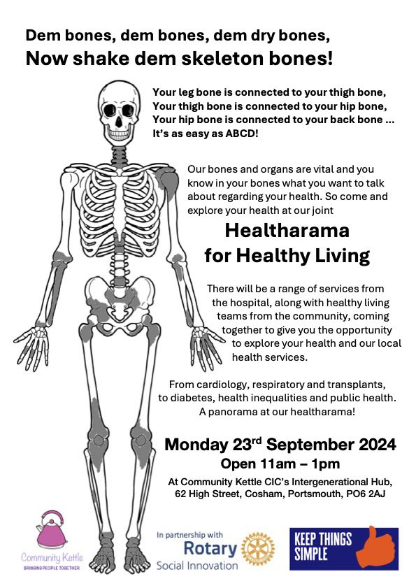 mitbruno's tweet photo. Our health is in your hands come along to our Healtharama in Cosham High Street https://t.co/VrPMNMsVIG
