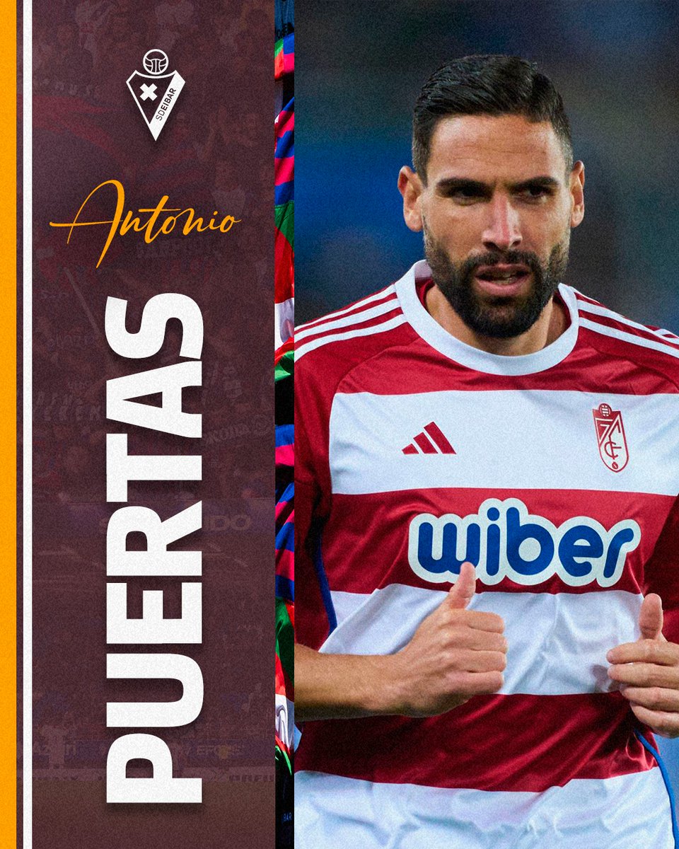 💣 𝐎𝐅𝐈𝐙𝐈𝐀𝐋𝐀| 𝐎𝐅𝐈𝐂𝐈𝐀𝐋 🔥

🤩 𝐀𝐧𝐭𝐨𝐧𝐢𝐨 𝐏𝐮𝐞𝐫𝐭𝐚𝐬, nuevo jugador armero.

🔝Llega como jugador libre, procedente del <a href="/GranadaCF/">Granada CF ❤️⚪️</a>, y firma con el Eibar hasta 2026.

𝐎𝐧𝐠𝐢 𝐞𝐭𝐨𝐫𝐫𝐢, 𝐀𝐧𝐭𝐨𝐧𝐢𝐨!! 👏

#BetiArmaginak⚔️