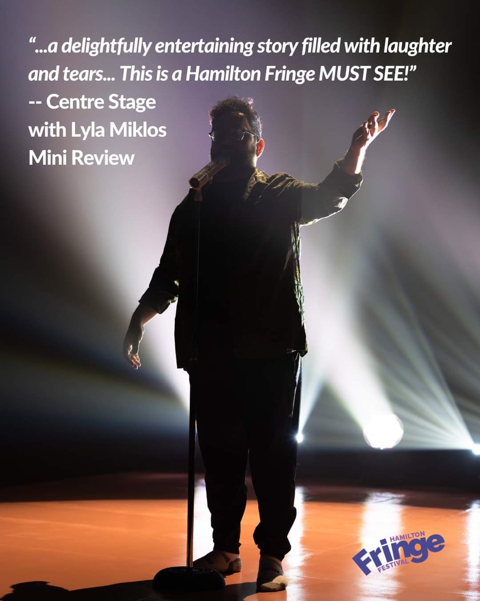Another great review! This time from <a href="/lylamiklos/">Lyla Miklos</a> (Centre Stage). 
Read the mini review on her IG page 😄

NEXT SHOW TONIGHT AT 7:15PM

Izad Etemadi: Let Me Explain
July 19-28, 2024
Theatre Aquarius Studio
<a href="/HamFringeHFTco/">HFTco</a>
