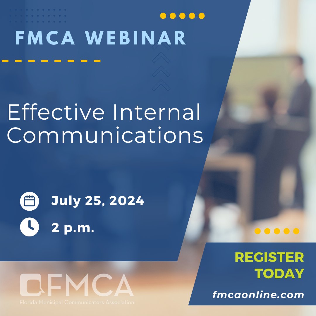 FMCAonline's tweet photo. Join us for an insightful webinar on effective internal communications this Thursday! Don't miss out on tips and strategies from your peers in the field. Register now at https://t.co/1igrQhNBpP! https://t.co/y3uNhz01X2