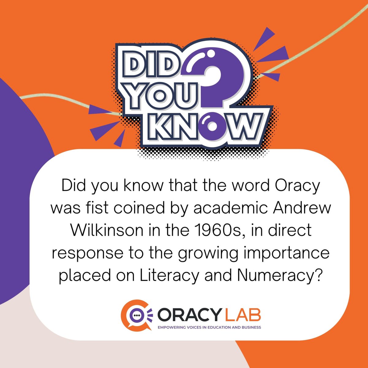 Just as we teach reading, we must also teach speaking

75% of students start school with below-average language skills. For those in poverty, school is their last chance to learn #oracy. Prof. Neil Mercer explains its importance.

Visit oracylab.org for free resources.