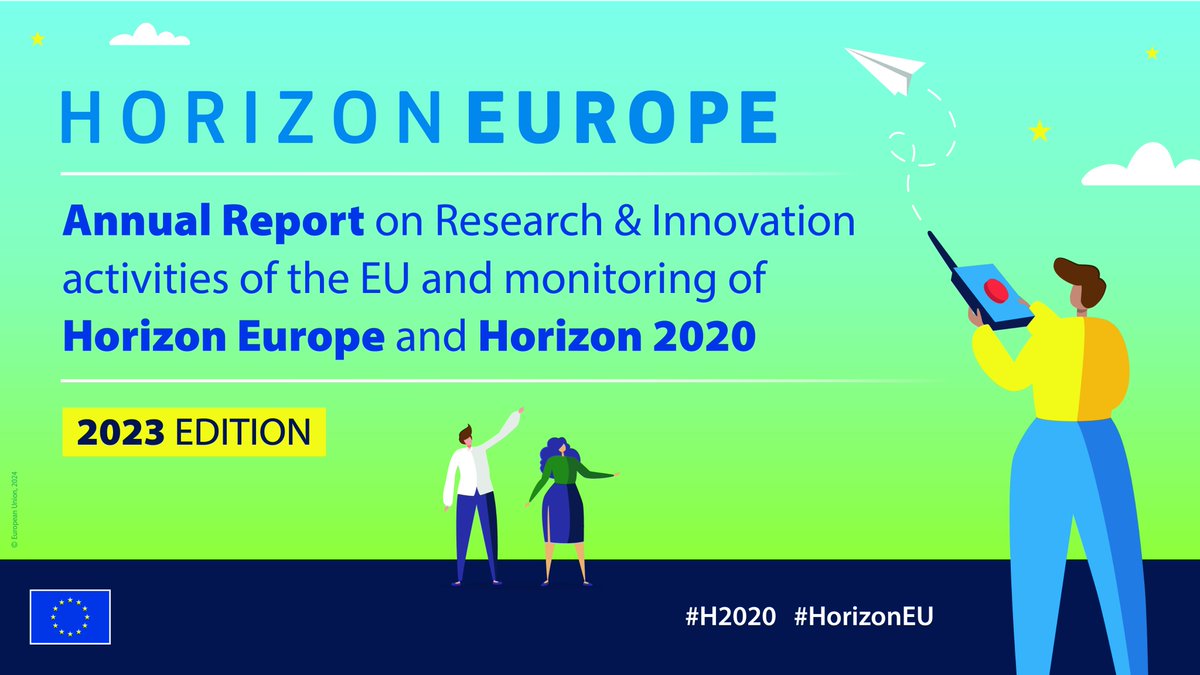 Last month, we published the annual report on 🇪🇺 R&amp;I 2⃣0⃣2⃣3⃣ activities. 

Take a deep dive into #HorizonEU's third year: How did the programme perform? How many newcomers joined us? How did we disseminate research results? 

Read the report 🔗europa.eu/!4tFf93