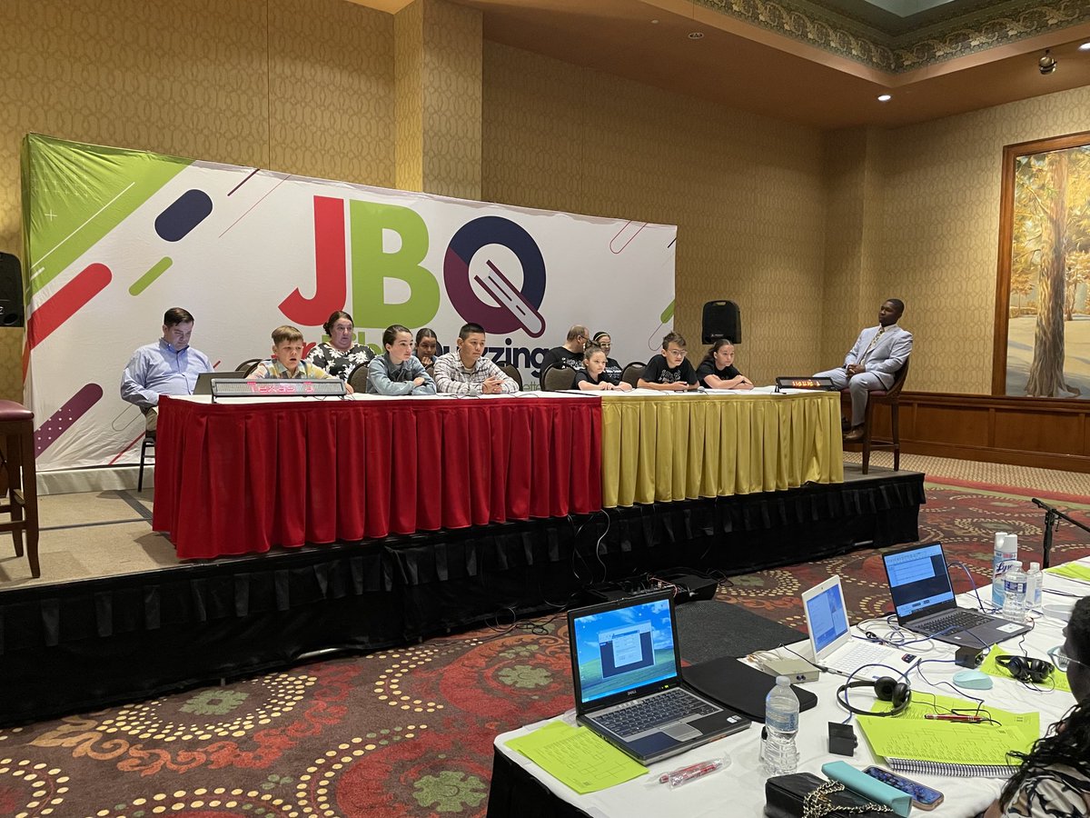 rob5kn's tweet photo. Another excellent quiz going on at the North American Junior Bible Quiz Finals between Texas 5 &amp; Maine 1. #NAJBQF2024 ⁦@stevelcannon⁩ ⁦@CM_UPCI⁩ ⁦@marsh_ter⁩ https://t.co/tTifMxRthG