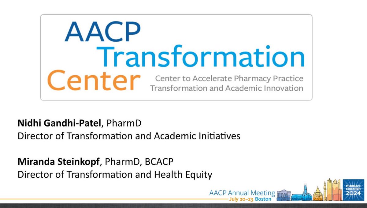 LynetteBBaker's tweet photo. The @AACPharmacy Transformation Center is so proud to be collaborating with @actforpharmacy and our members in transforming Community Pharmacy Practice!  Thank you to @CPFgrants for their support! https://t.co/3wxI0GPCjm