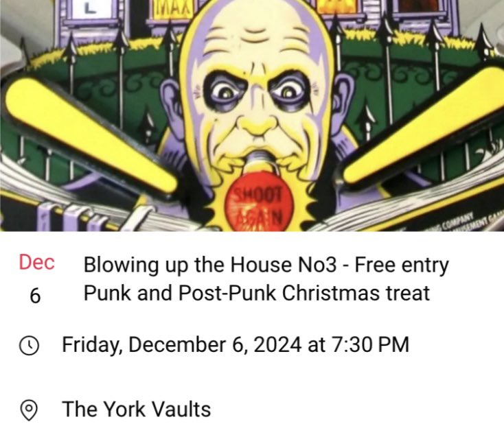 Nervous Twitch (@nervoustwitta) on Twitter photo 📆One for yer diary!!! This Dec we are heading back to York for this one with Percy! <a href="/percybanduk/">Percy band UK</a>
ℹ️ Friday 6th December at The York Vaults
facebook.com/events/8482511…
📷 Nigel King 📆One for yer diary!!! This Dec we are heading back to York for this one with Percy! <a href="/percybanduk/">Percy band UK</a>
ℹ️ Friday 6th December at The York Vaults
facebook.com/events/8482511…
📷 Nigel King