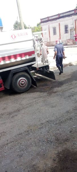 Trabajando en desobstrucciones existentes en el municipio