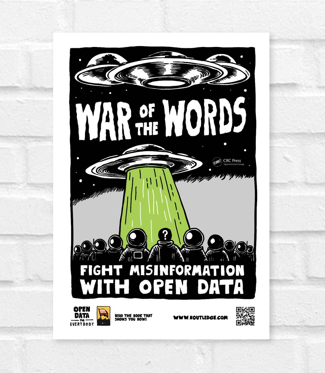 #Misinformation is weaponised against us. #Nonprofits are on the frontlines, battling for to do good. My new book, "Open Data for Everybody," is your toolbox for dismantling untruths and building a future on facts.

Link: routledge.com/Open-Data-for-…

 #OpenData #ThirdSector <a href="/CRCPress/">CRC Press</a>