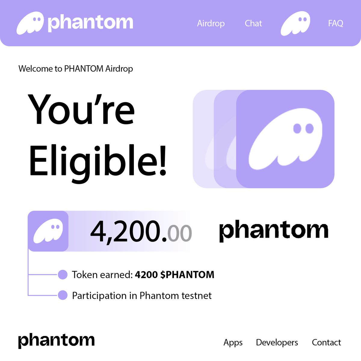 Phantom launched airdrop program

$1.2B Airdrop will be soon

Cost: $0
Time: 5 min

Get $PHANTOM AIRDROP by this VIDEO GUIDE🧵👇