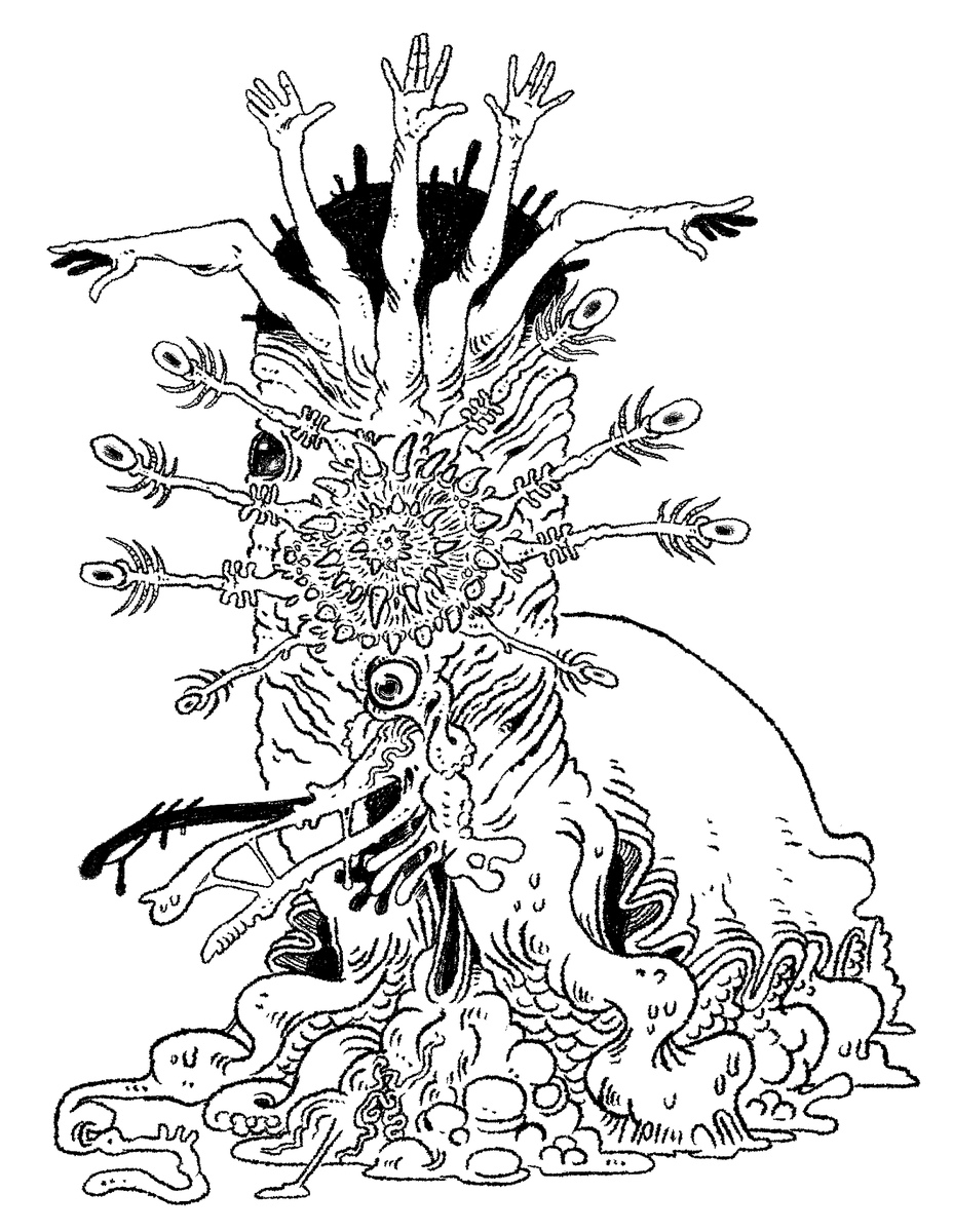 FatMagicRPG's tweet photo. Get you a cosmic abomination who can do both #ttrpgs https://t.co/H0fZZN3heo
