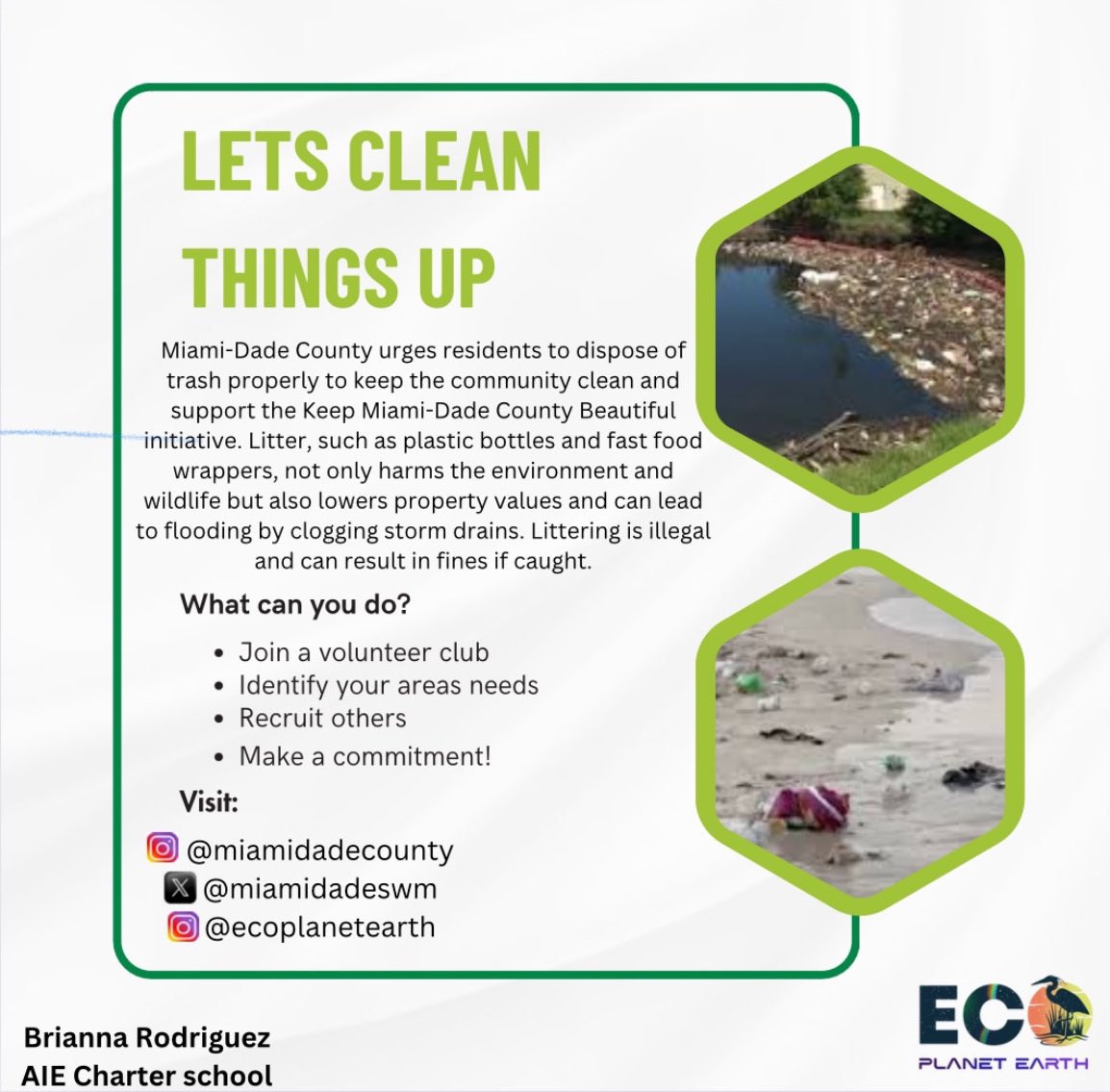 briannaabran's tweet photo. #SaveOurPlanet #OurCounty #LetsCleanThingsUp
@miamidadeswm
@MiamiDadeCounty
@ecoplanetearth_ https://t.co/VQ34T87QZr