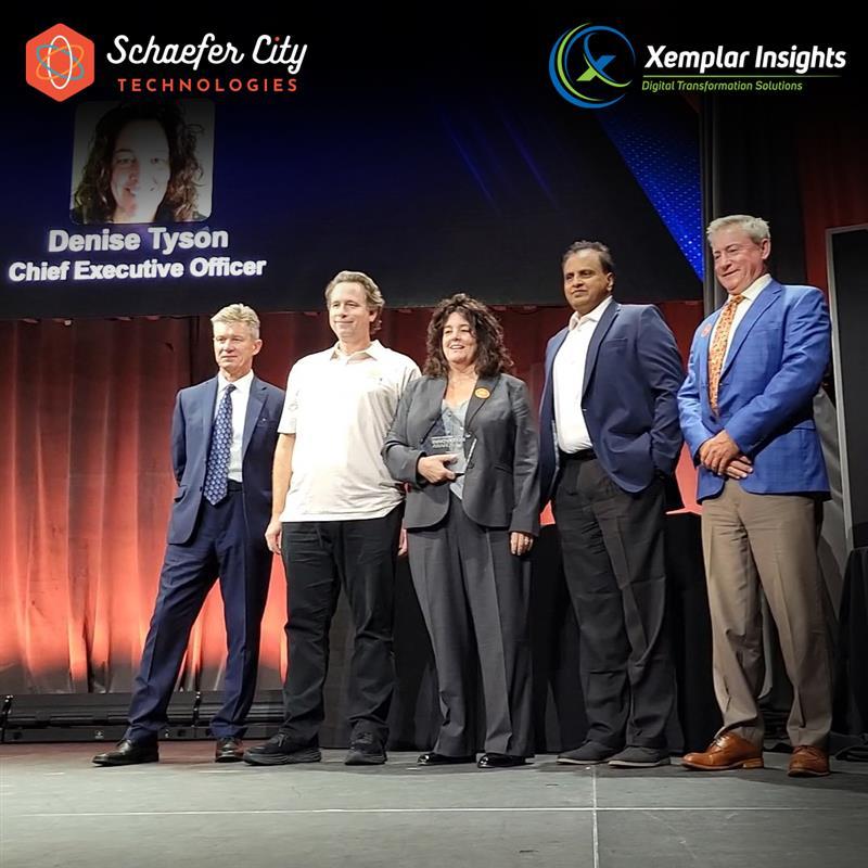 XemplarInsights's tweet photo. Congratulations to Schaefer City Technologies LLC for winning the Business Insurance 2024 Innovation Award for their NaVel™ solution! Proud to be your tech partner. Our CEO, SK Tirumala, SCT CEO Denise Tyson, and other leaders at the awards in NYC. #Innovation #TechAwards https://t.co/zDum1p1Izi