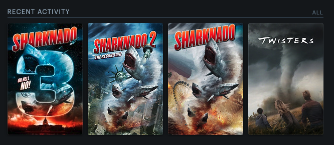 AnthonyABarstow's tweet photo. Them: There's no such thing as a perfect @letterboxd 

My last four watched: https://t.co/QTuQQAtRnr