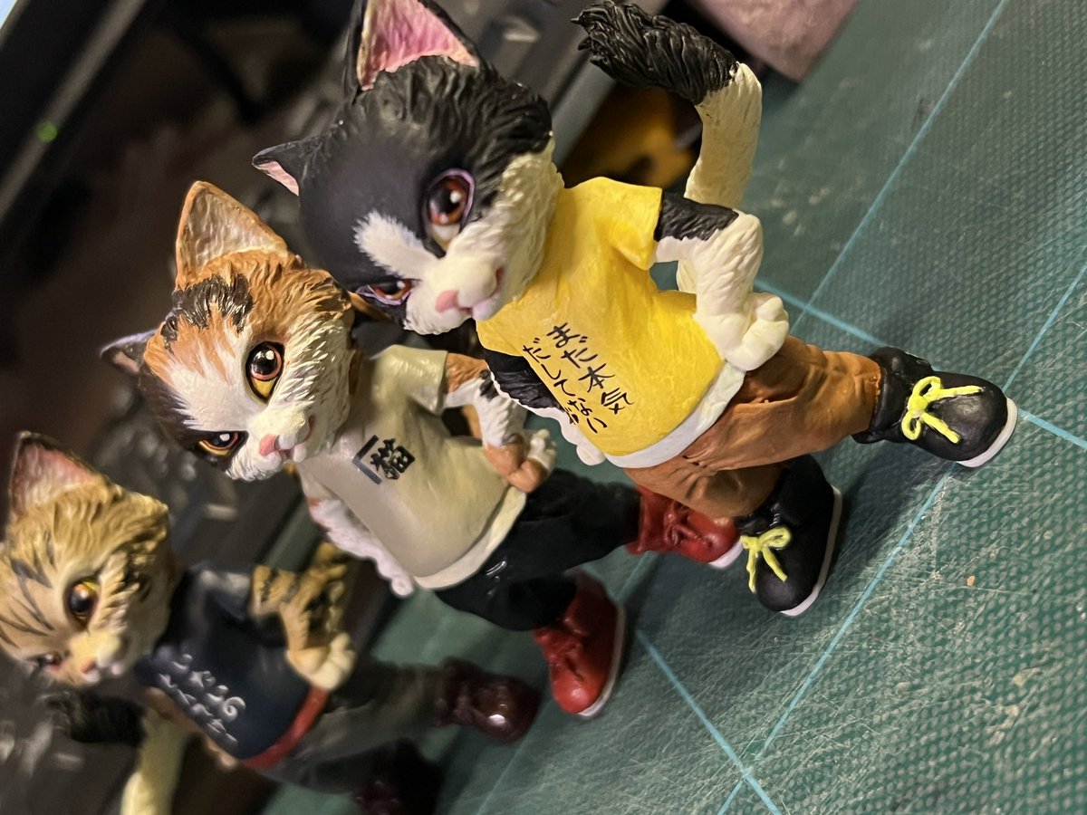 syouma_jamming's tweet photo. ワンフェスにて
翔馬オリジナルキット
『にゃけねこシリーズ』
　○エースくん
　○ヴォルカン
　○リード
　　全種3類販売します！

デカールセットもご用意しております！

ブース5-24-04です！
よろしくお願い致します🙇

#WF2024S #WF2024夏 https://t.co/NcHHtxIkHj