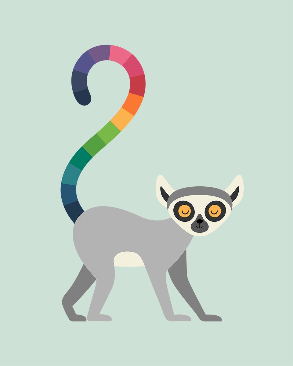 Rainbow Lemur - Don’t be afraid of being unique. It’s like being afraid of your best self : )
redbubble.com/shop/ap/160652…