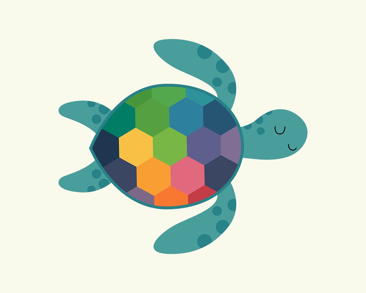 Rainbow Sea Turtle - Be Your Own Unique Beautiful Self : )
society6.com/art/rainbow-se…