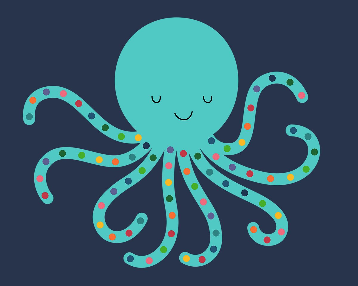 Rainbow Octopus - You're a rainbow in a sometimes dark world. Keep shining, my dear : )
society6.com/art/rainbow-oc…