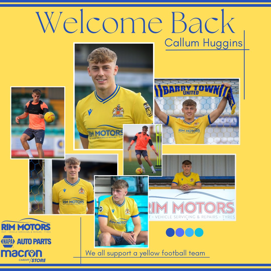 𝐇𝐮𝐠𝐬 𝐟𝐨𝐫 𝐞𝐯𝐞𝐫𝐲𝐨𝐧𝐞!🤗

Barry Town United are proud to announce <a href="/BTUAcademy/">Barry Town United Academy</a> graduate Callum Huggins has signed his first professional contract for the Town. 

Callum follows the footsteps of his Dad &amp; Uncle who have both featured for the Town. 

Proud of you Cal💛💙