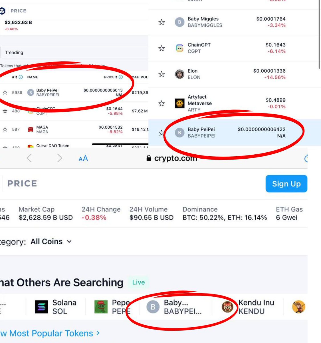 📈 #BabyPeipei is trending at the top on Crypto.com! 🚀
🌟 Ready to ride the wave to financial success? Buy and hold now to join the movement!

🔥 Don't miss out on this opportunity to grow your wealth fast with Baby Peipei!

#BabyPeipei