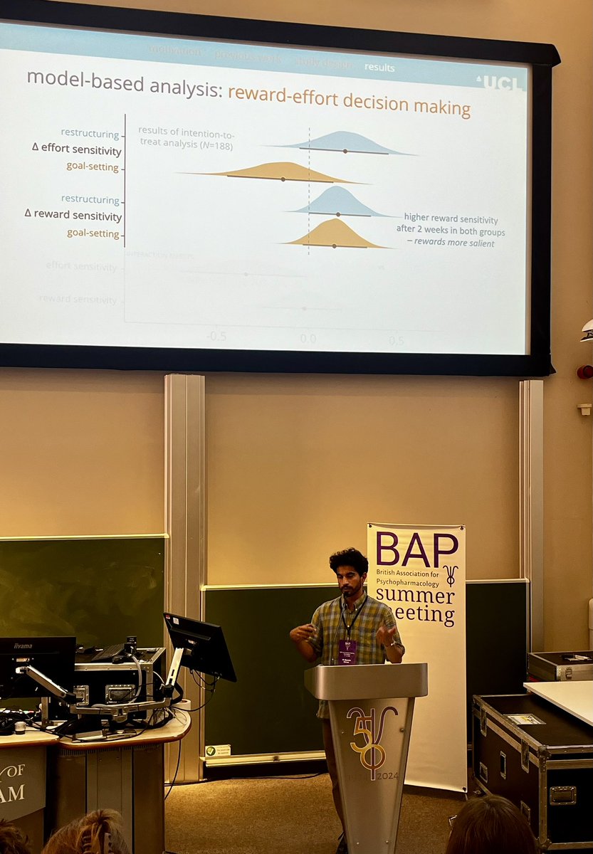 Camilla Nord (@camillalnord) on Twitter photo Computational psychotherapy 💫
A packed audience for <a href="/qdercon/">Quentin Dercon</a>’s #BAP2024 talk on how computational modeling might reveal the mechanisms of psychological therapy - and in future, who might respond to different therapies. Work with <a href="/AgnesNorbury/">Agnes Norbury</a> & <a href="/docqhuys/">Quentin Huys</a> Computational psychotherapy 💫
A packed audience for <a href="/qdercon/">Quentin Dercon</a>’s #BAP2024 talk on how computational modeling might reveal the mechanisms of psychological therapy - and in future, who might respond to different therapies. Work with <a href="/AgnesNorbury/">Agnes Norbury</a> & <a href="/docqhuys/">Quentin Huys</a>