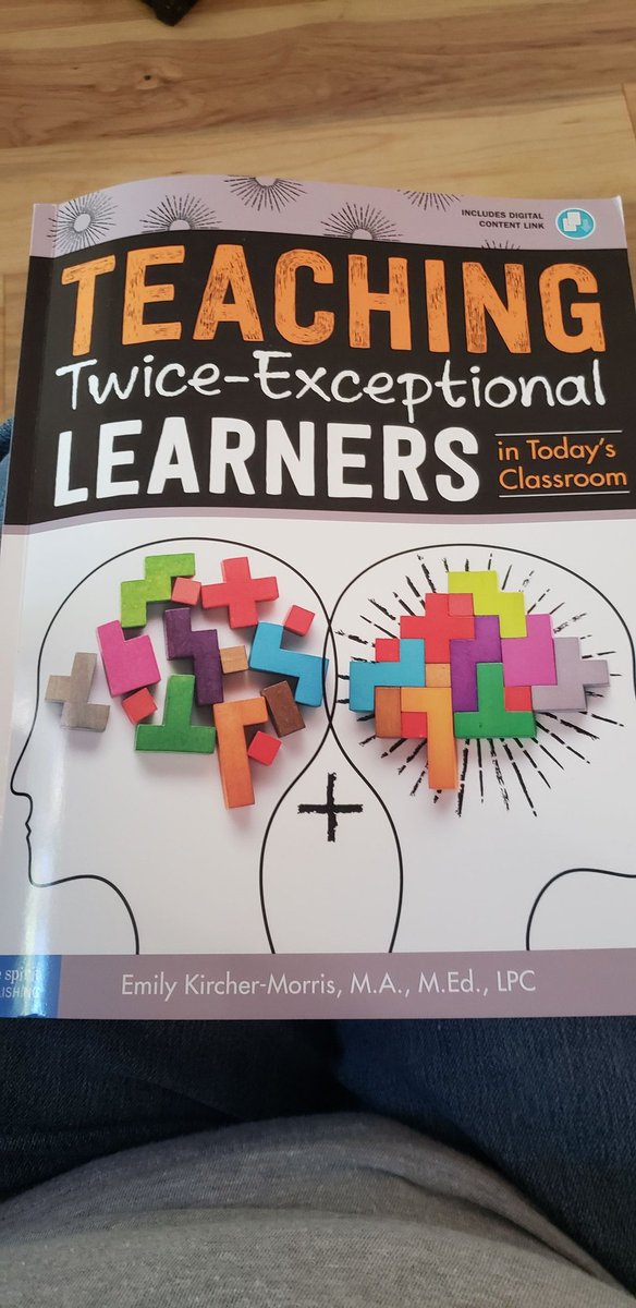 My #SummerPD as a #SchoolLibrarian #Teacher I wish I'd had this book earlier in my teaching career. I am wondering if I did my best for so many twice exeptional -#gifted and #NueroDiverse @EmilyKM_LPC